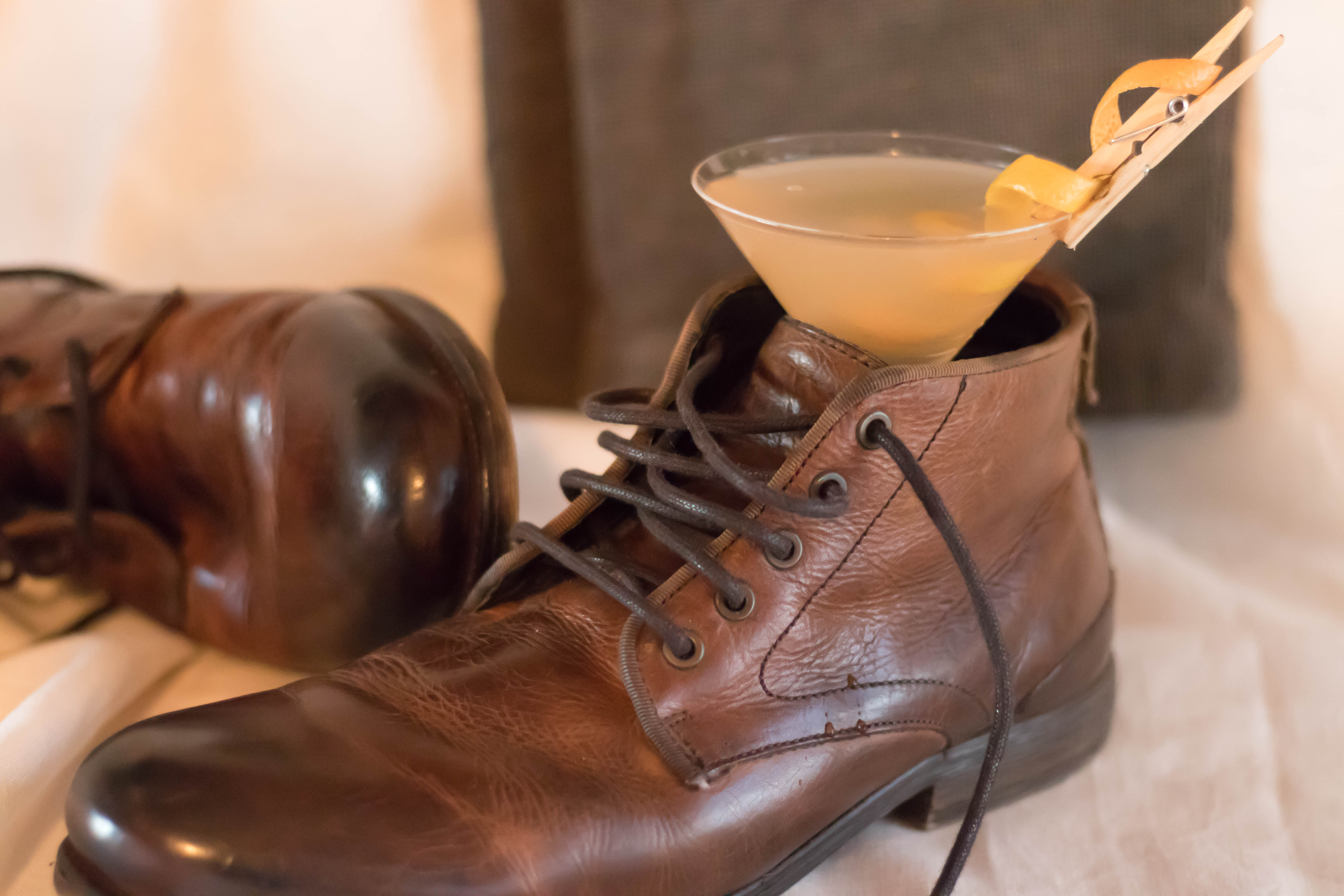 Cocktail in a boot