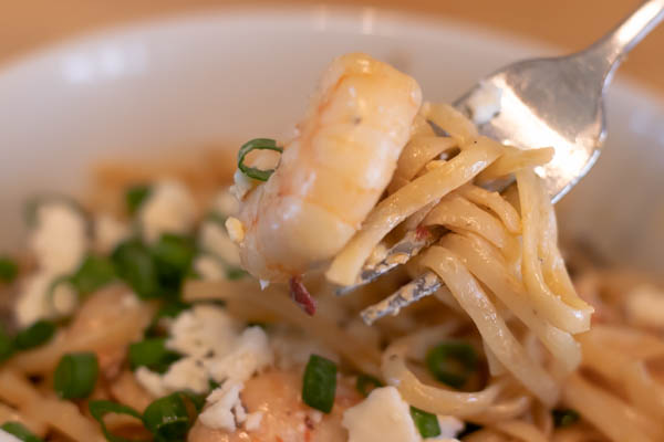 shrimp with adobe cream sauce