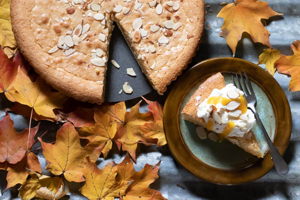 Almond and Apricot Tart is delicious and decadent
