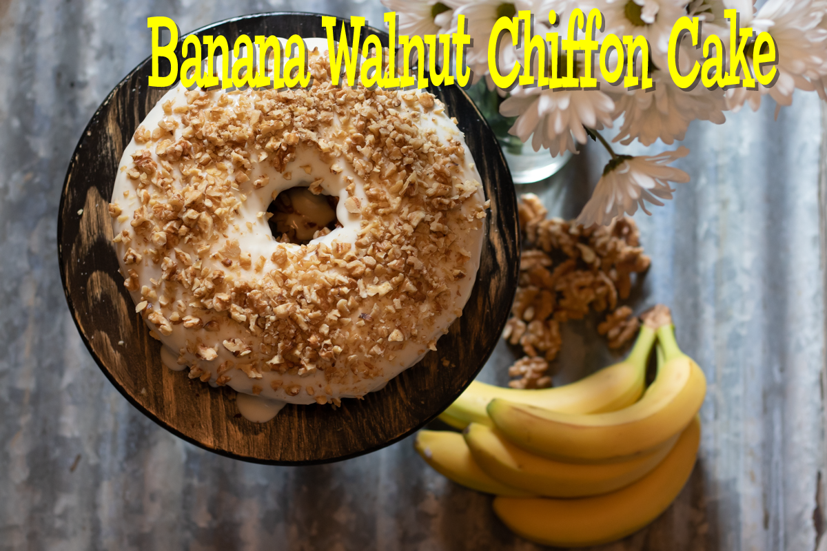 Title for Banana walnut Chiffon Cake