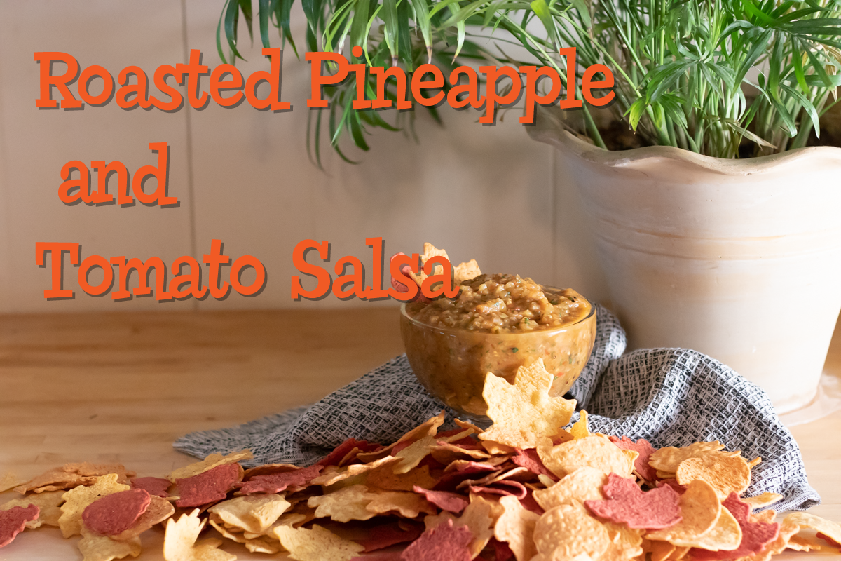 title for Pineapple and Roasted tomato salsa