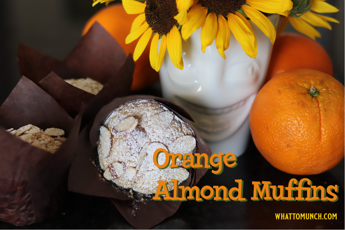 Orange Almond Muffins Title