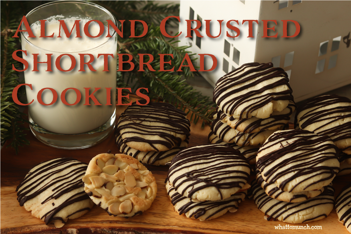 Almond Crusted Shortbread Cookies