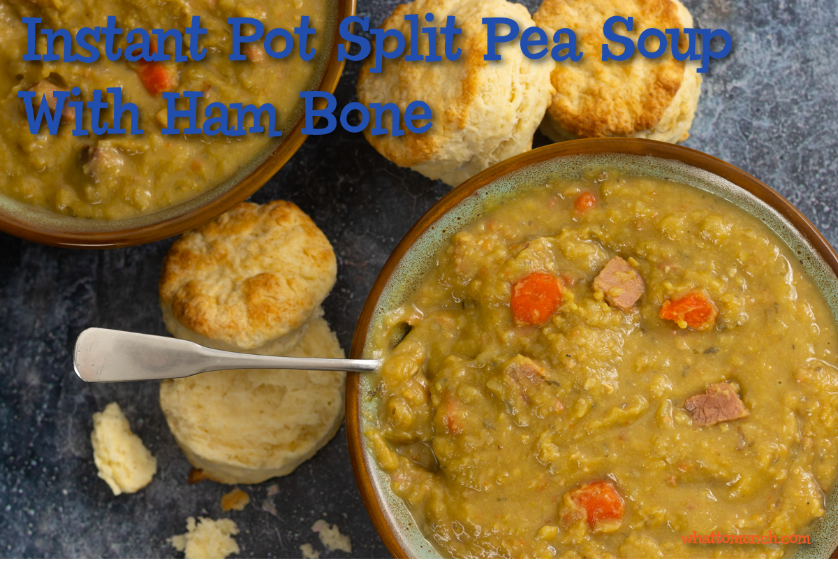 Instant Pot Split Pea Soup with Ham Bone
