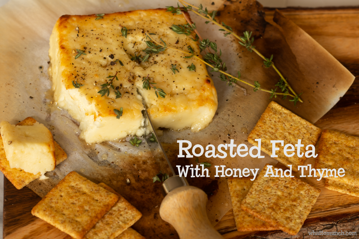 Roasted Feta with Honey and Thyme