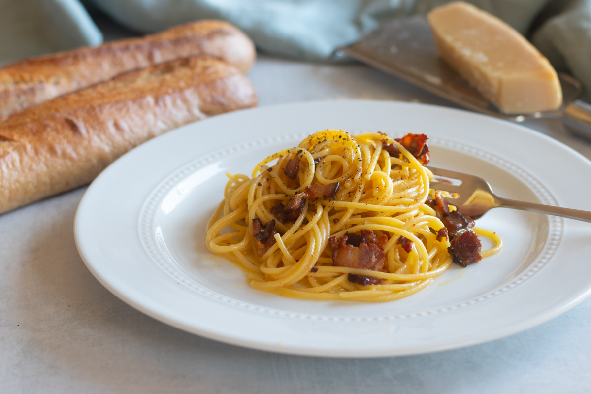 Spaghetti Carbonara, A Rich, Sophisticated Classic. 