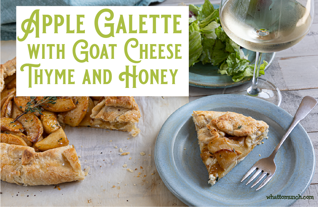 Apple Galette with Goat Cheese Thyme and Honey