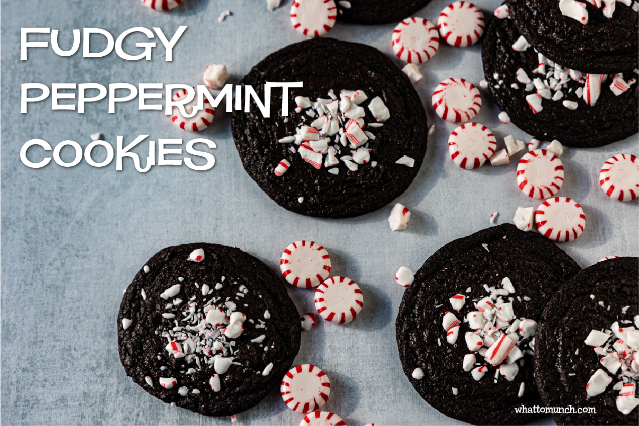 Fudgy Peppermint Cookies