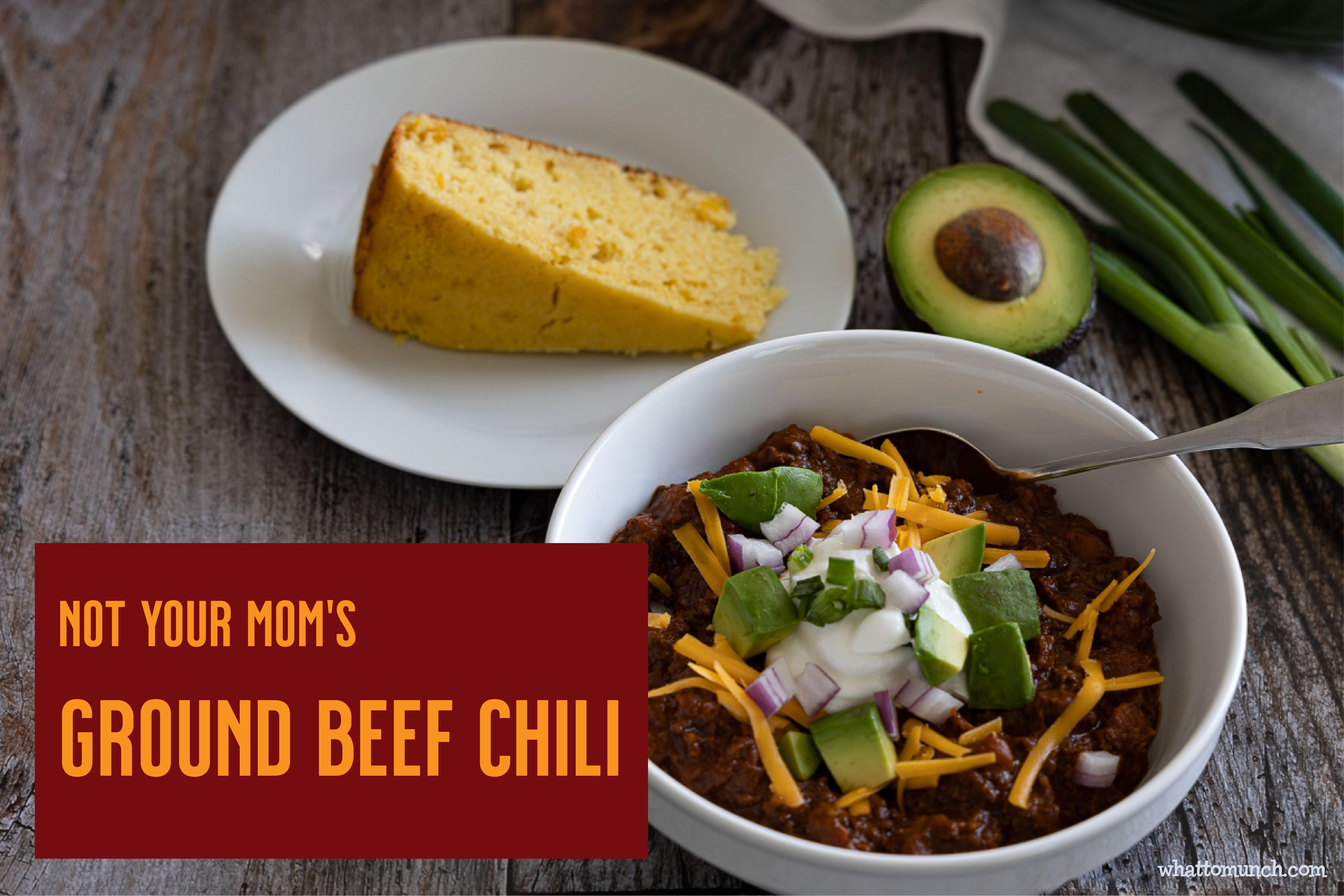 Not your mom's ground beef chili