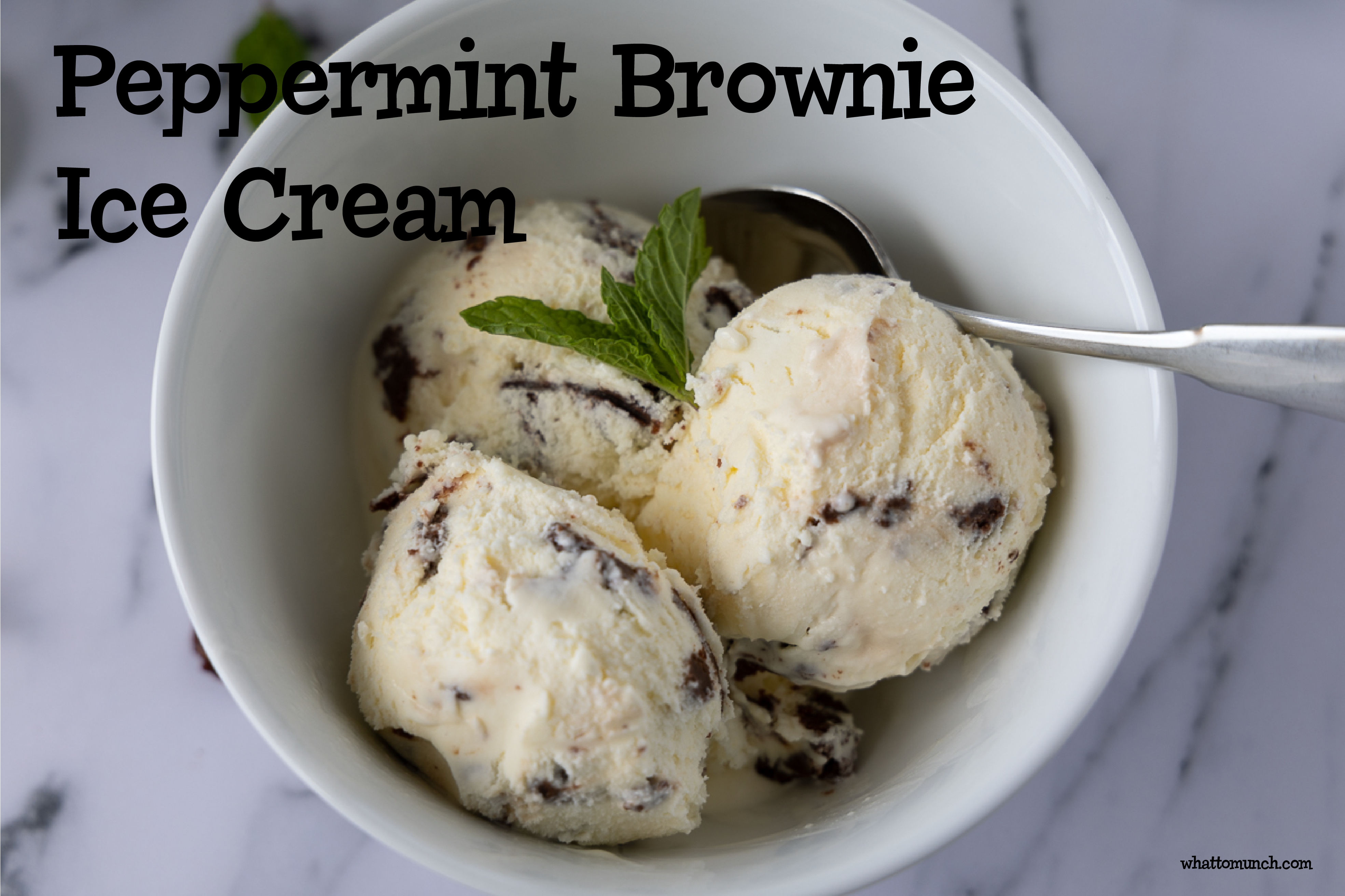 Peppermint Brownie Ice Cream