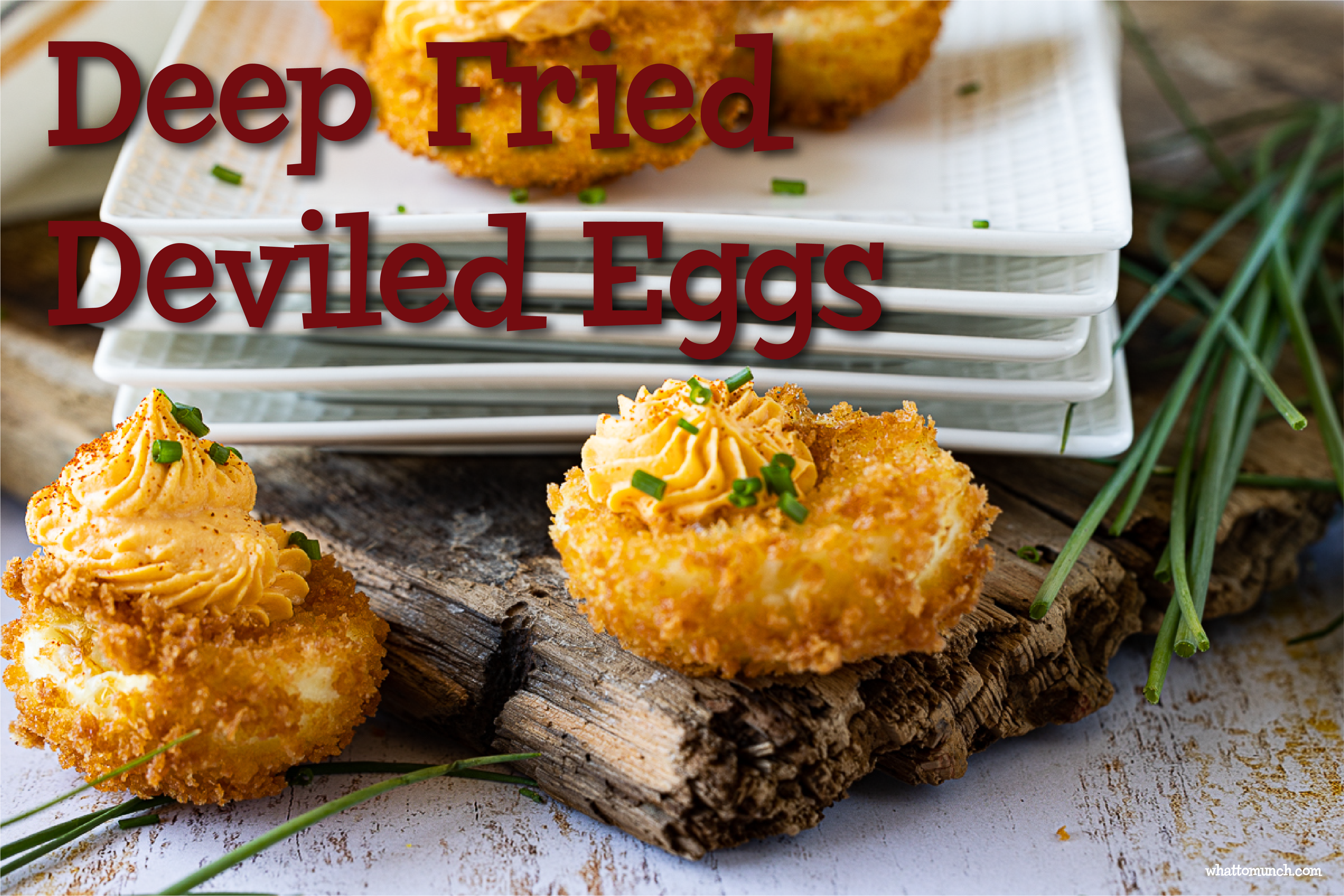 deep freid deviled eggs