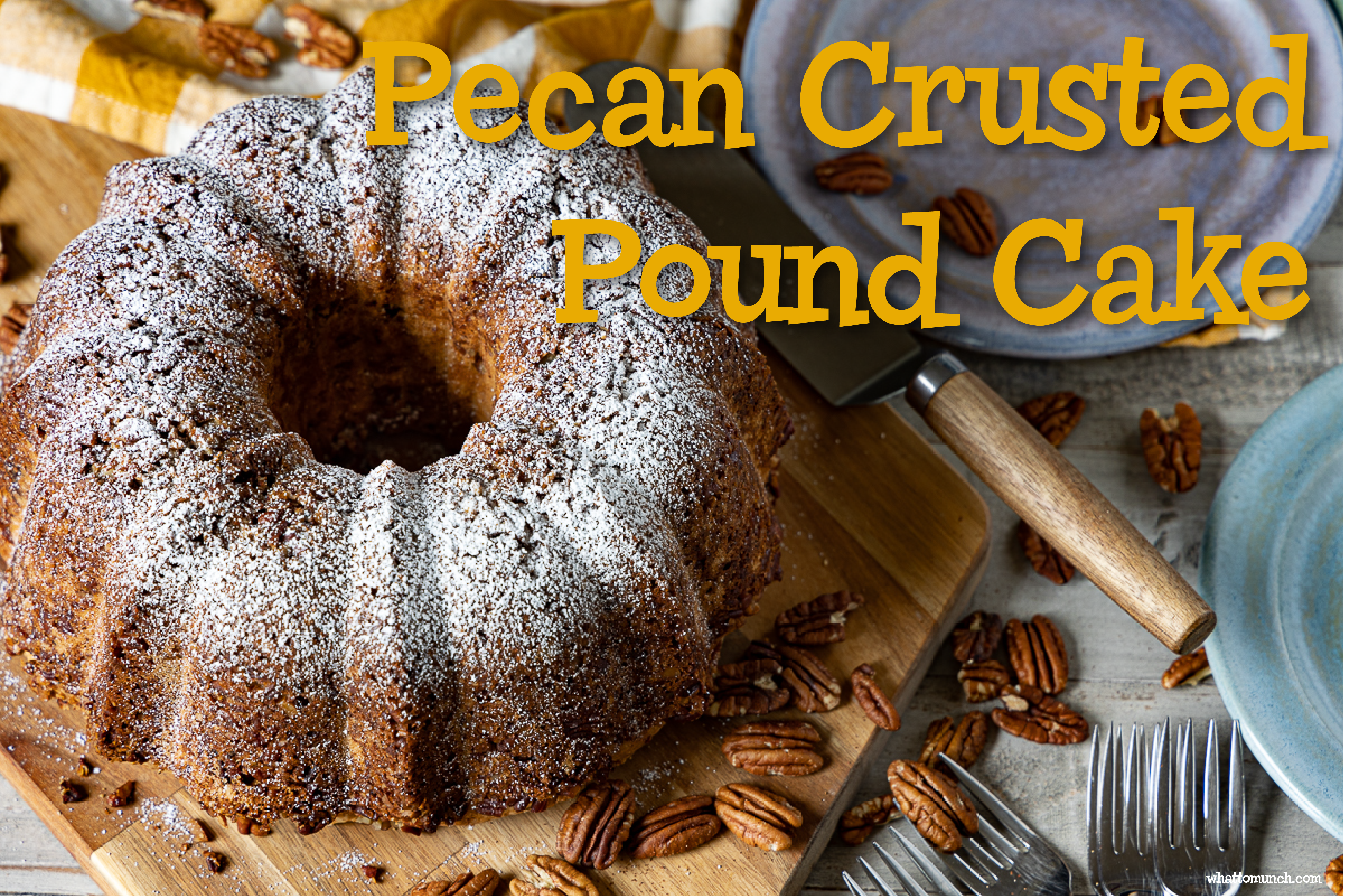 Pecan Crusted Pound Cake