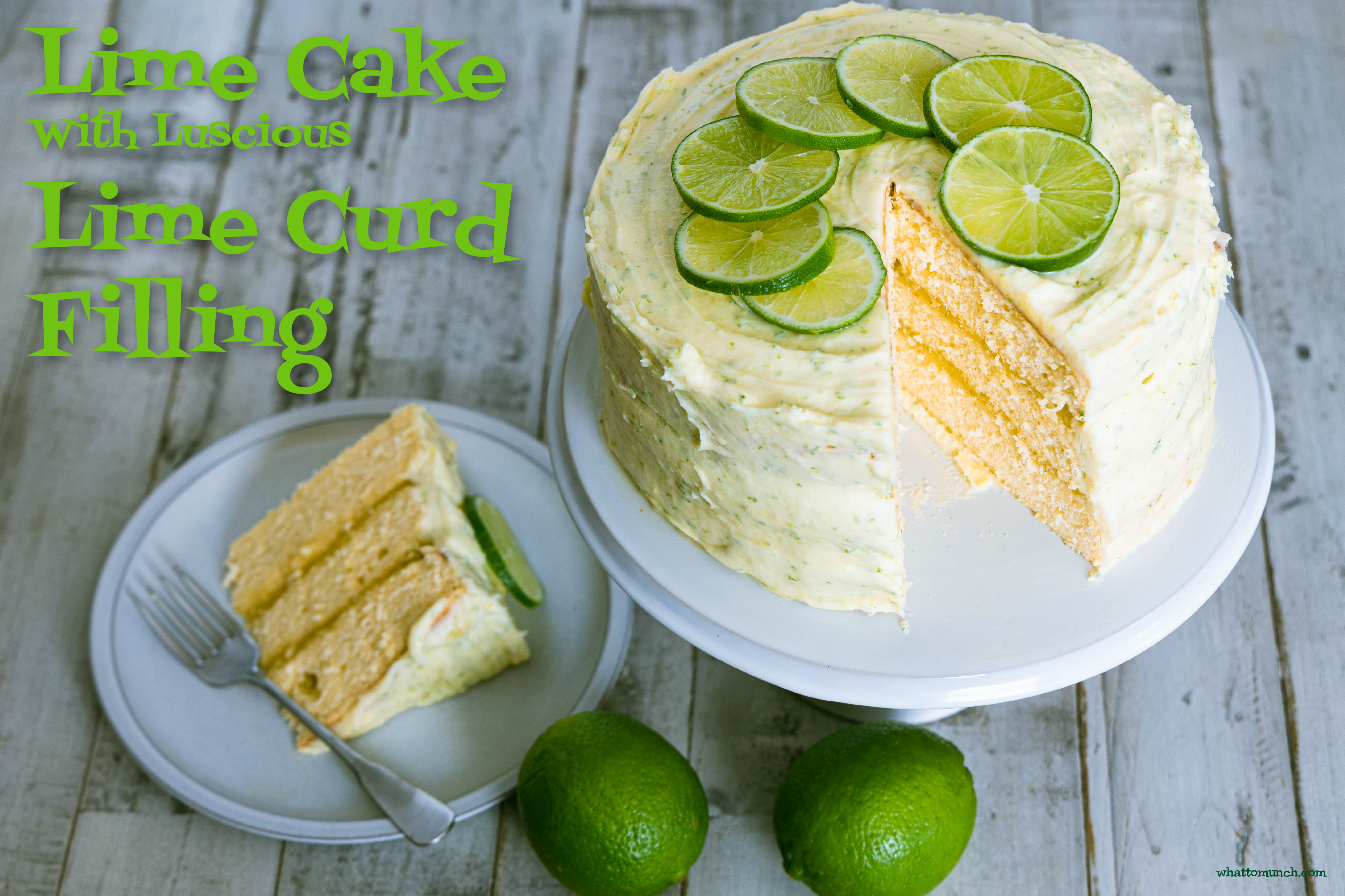 Lime Cake with Luscious Lime Curd Filling